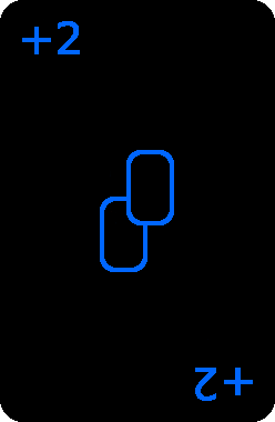 Illustration des règles du Uno +2